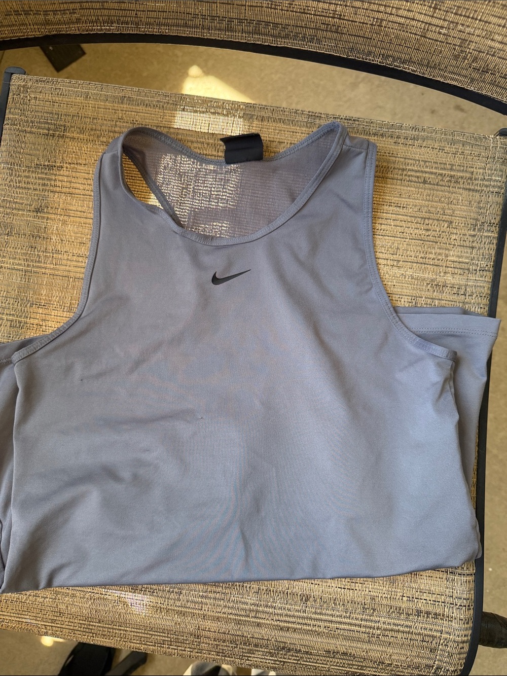 Nike Light Gray Athletic Racerback Tank